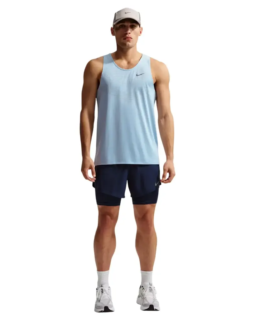 Nike Stride Dri-FIT Hybrid-Laufshorts blau