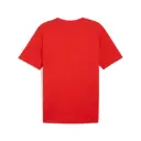 Puma teamRISE Logo T-Shirt rot Kinder