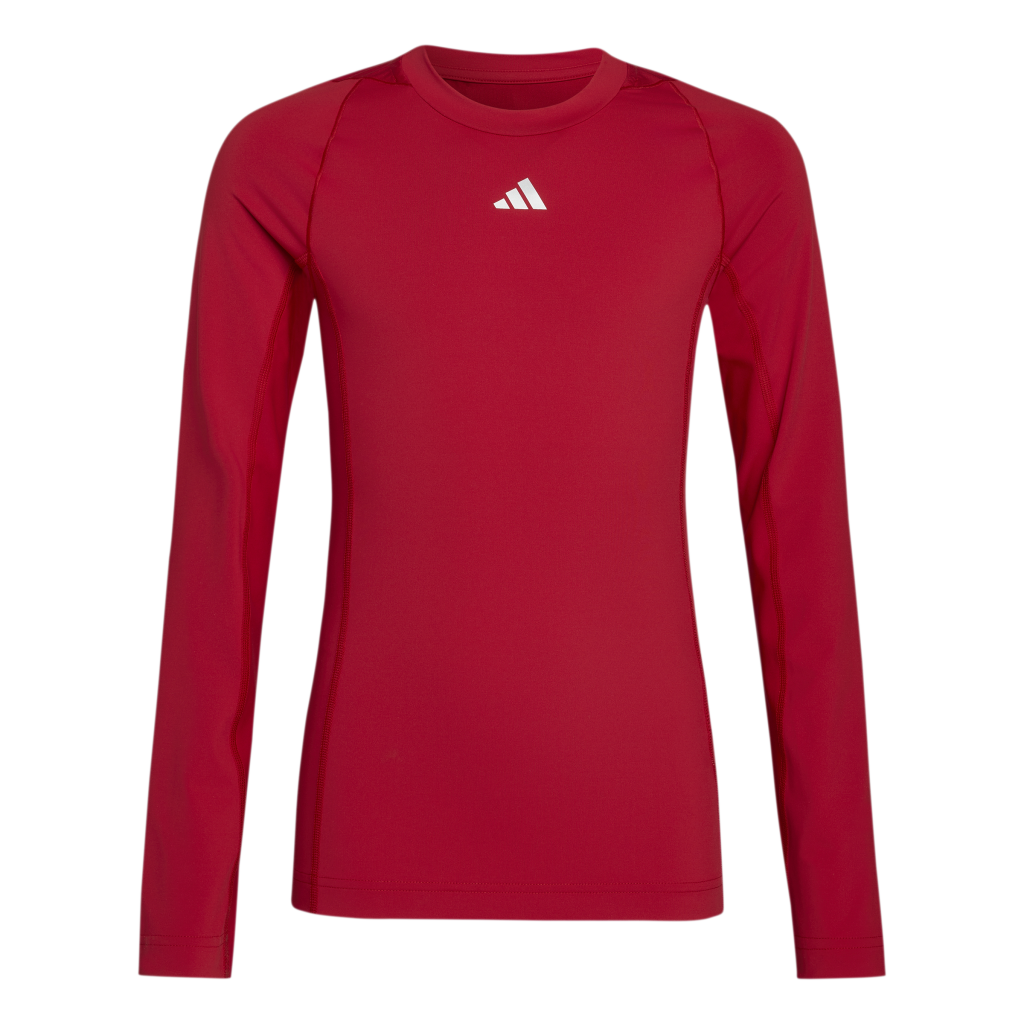 adidas Techfit Funktionsshirt Langarm rot Kinder 