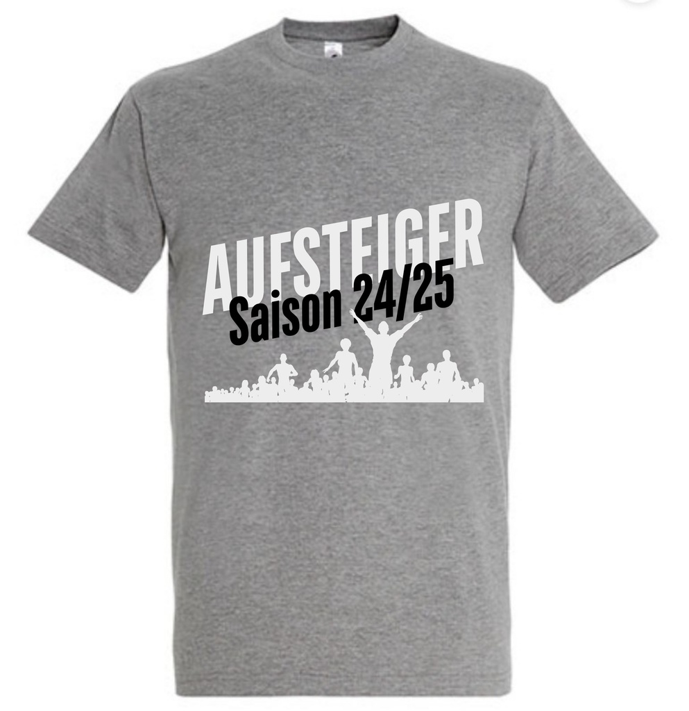 Aufsteiger T-Shirt grau meliert Kinder
