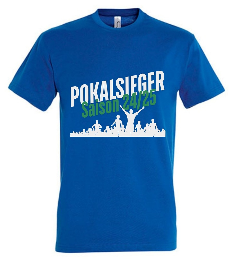 Pokalsieger T-Shirt blau