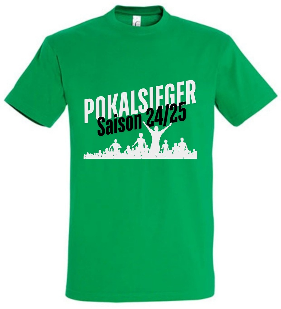 Pokalsieger T-Shirt grün Kinder