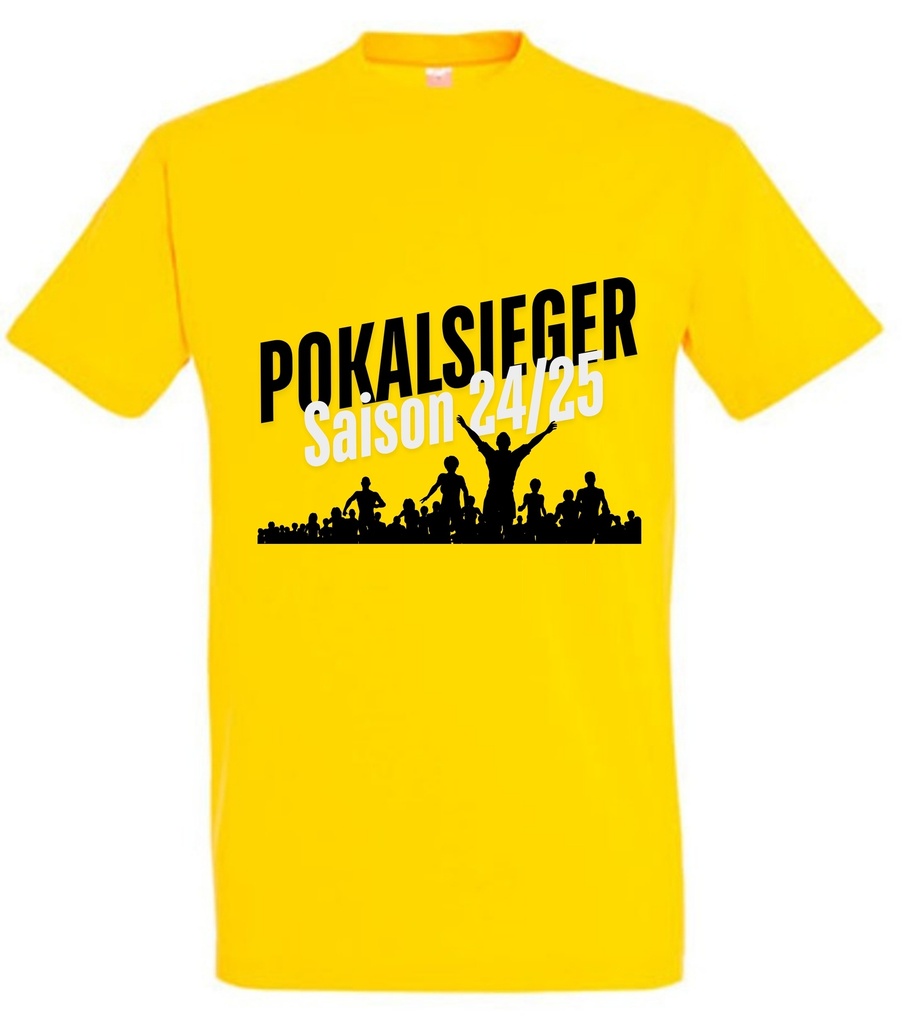 Pokalsieger T-Shirt gelb Kinder