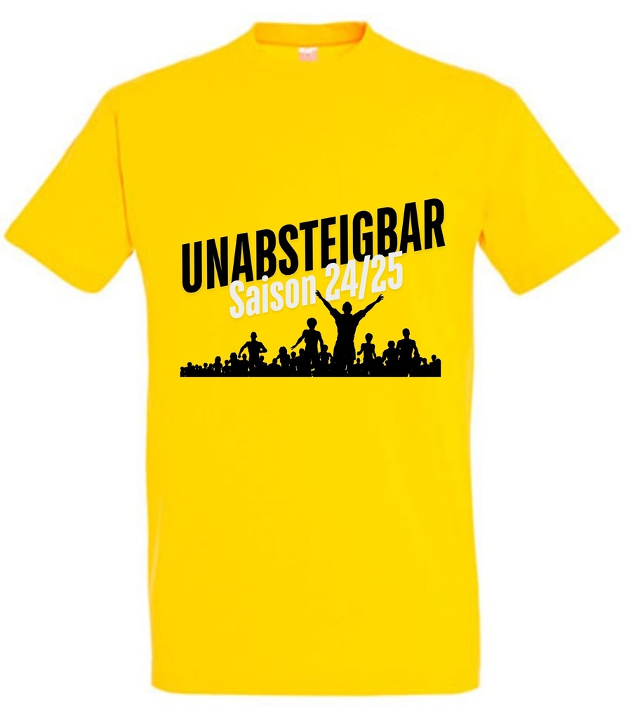 Unabsteigbar T-Shirt gelb Kinder