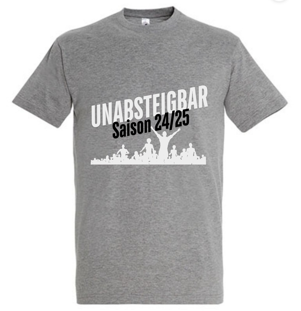 Unabsteigbar T-Shirt grau meliert Kinder