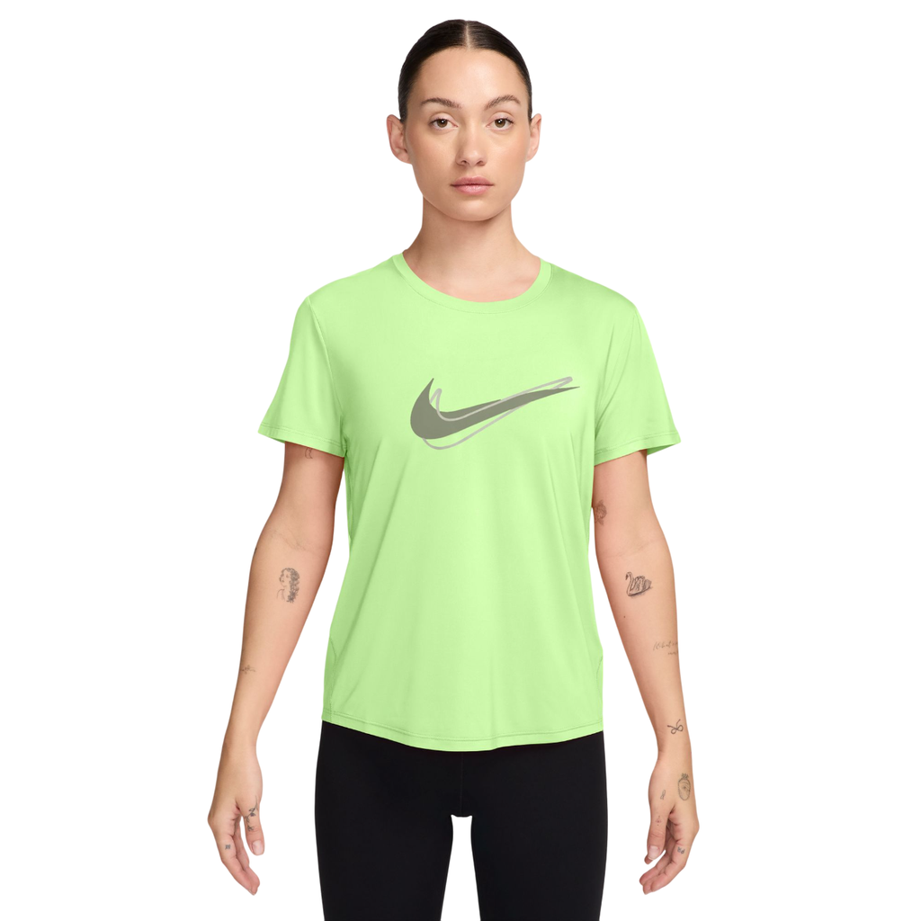 Nike One Swoosh Dri-Fit Laufshirt grün Damen  