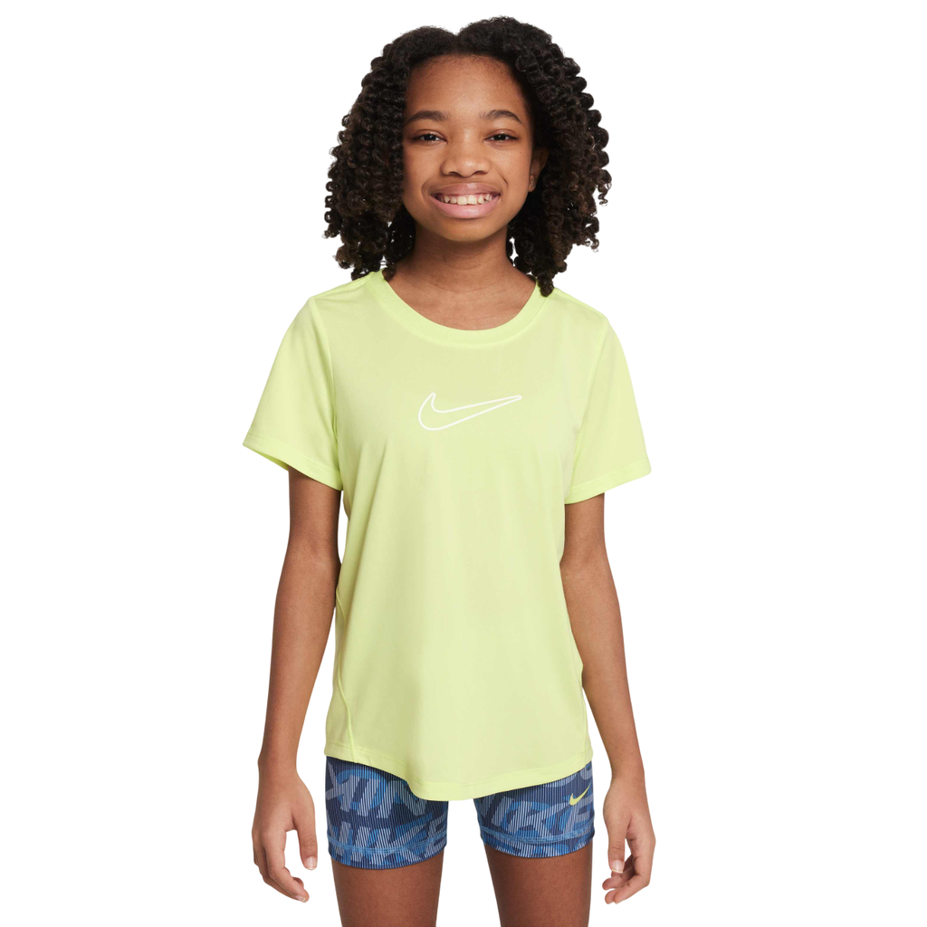 Nike One Tempo Dri-Fit Laufshirt gelb Kinder  