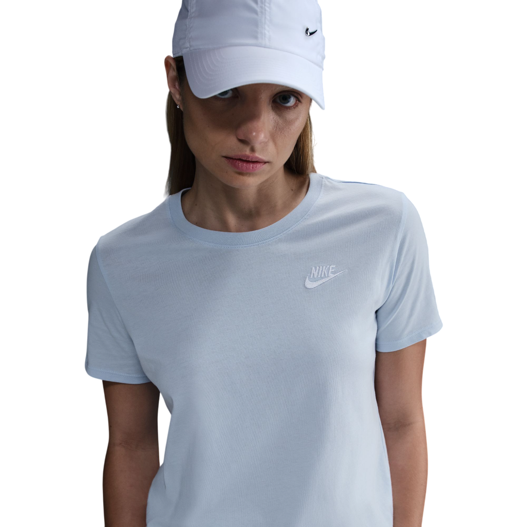 Nike Sportswear Club Essential T-Shirt blau Damen  