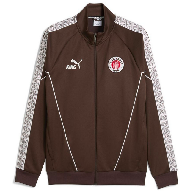 Puma FC St. Pauli KING Anthem Jacke braun  