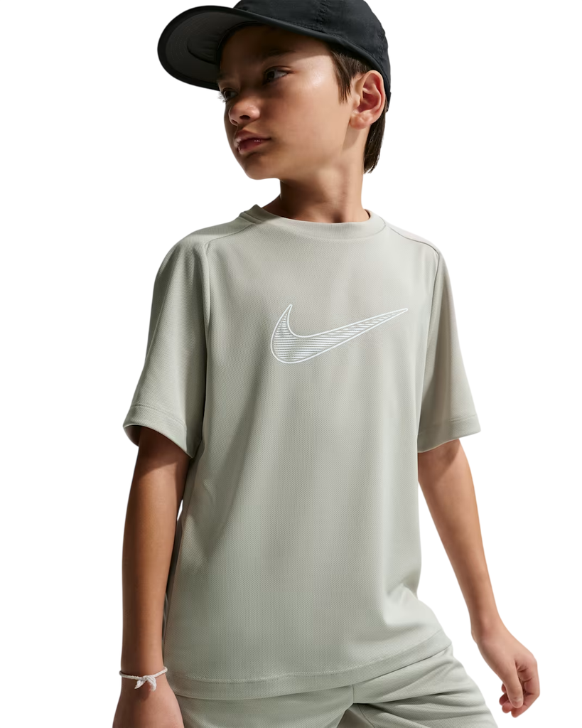 Nike Multi Dri-FIT Kurzarm-Trainingsshirt grau Kinder