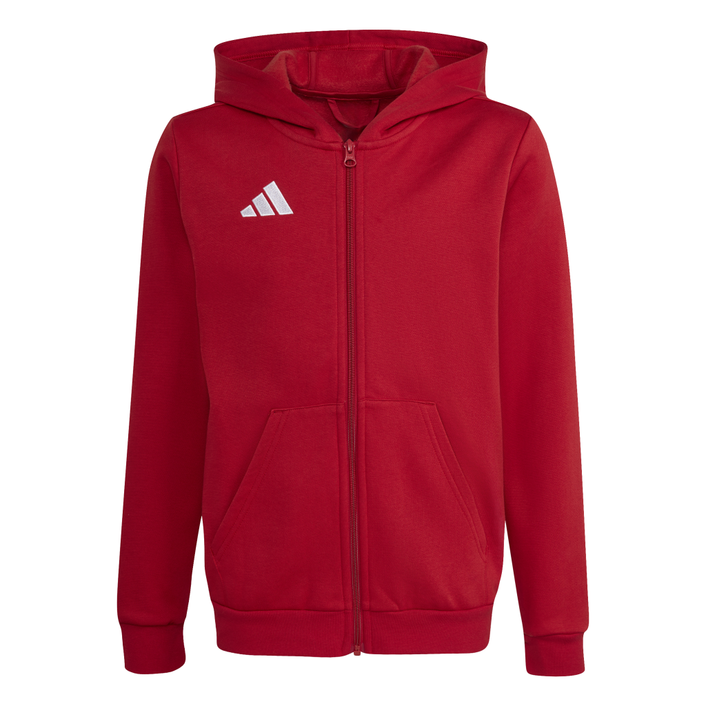 adidas Entrada 26 Kapuzenjacke rot Kinder
