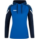 Jako Performance Kapuzenpullover blau Damen