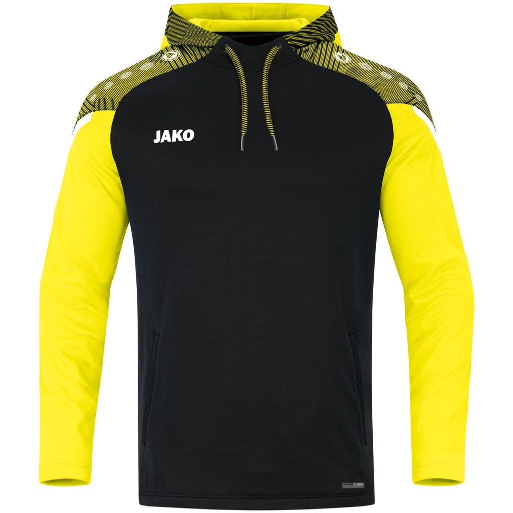 Jako Performance Kapuzenpullover schwarz-gelb Kinder