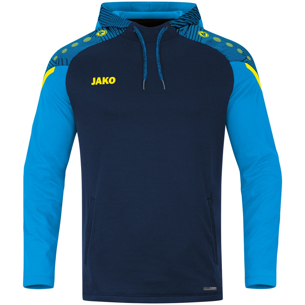 Jako Performance Kapuzenpullover dunkelblau-hellblau Kinder