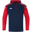 Jako Performance Kapuzenpullover dunkelblau-rot Kinder