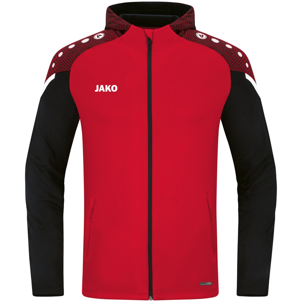 Jako Performance Kapuzenjacke rot Kinder