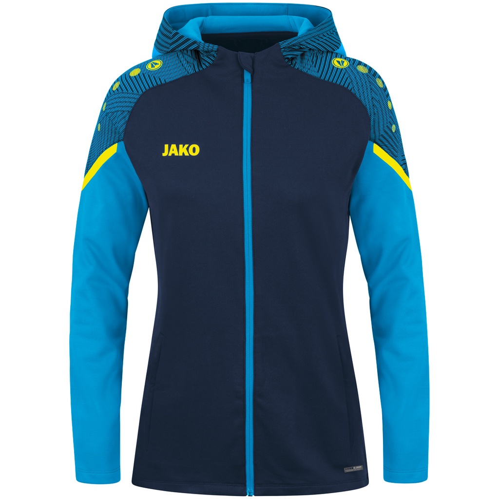 Jako Performance Kapuzenjacke dunkelblau-hellblau Damen