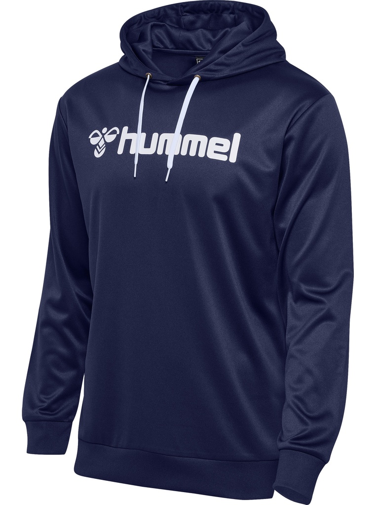 Hummel Logo Kapuzenpullover dunkelblau 