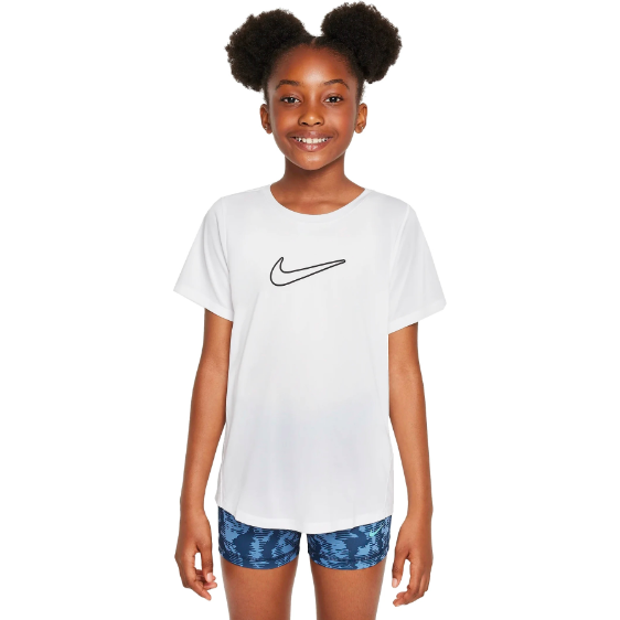 Nike One Tempo Dri-Fit Laufshirt weiß Kinder  