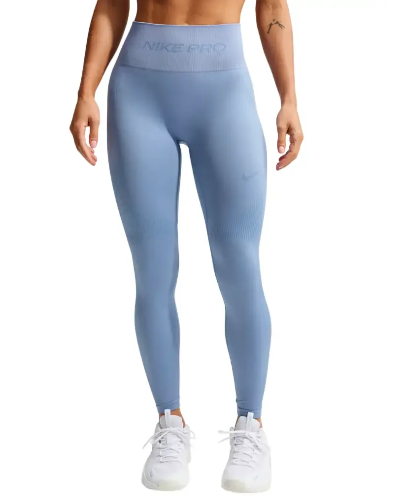 Nike Pro Seamless 7/8-Leggings blau Damen