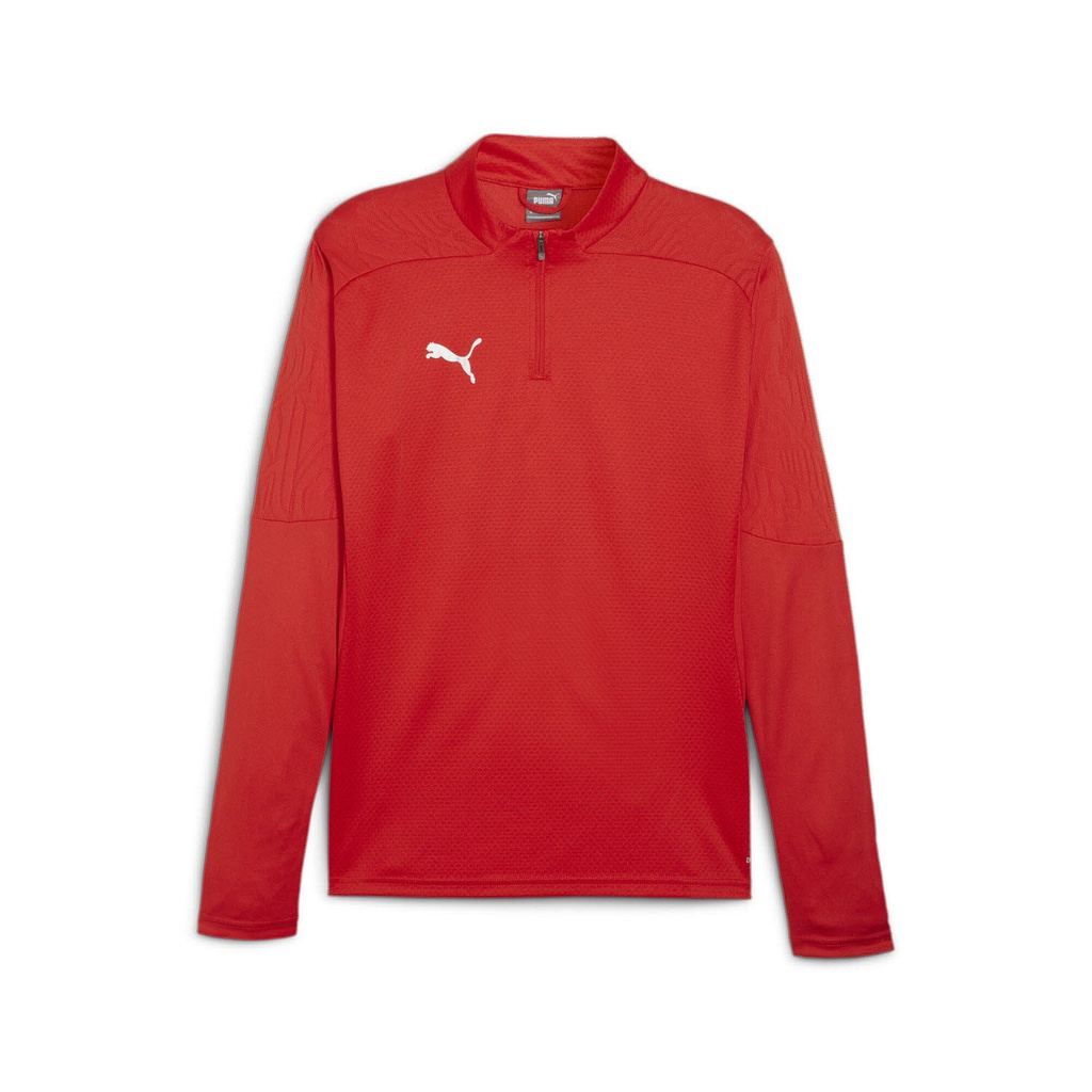 Puma teamFINAL Training 1/4 Zip Sweatshirt rot