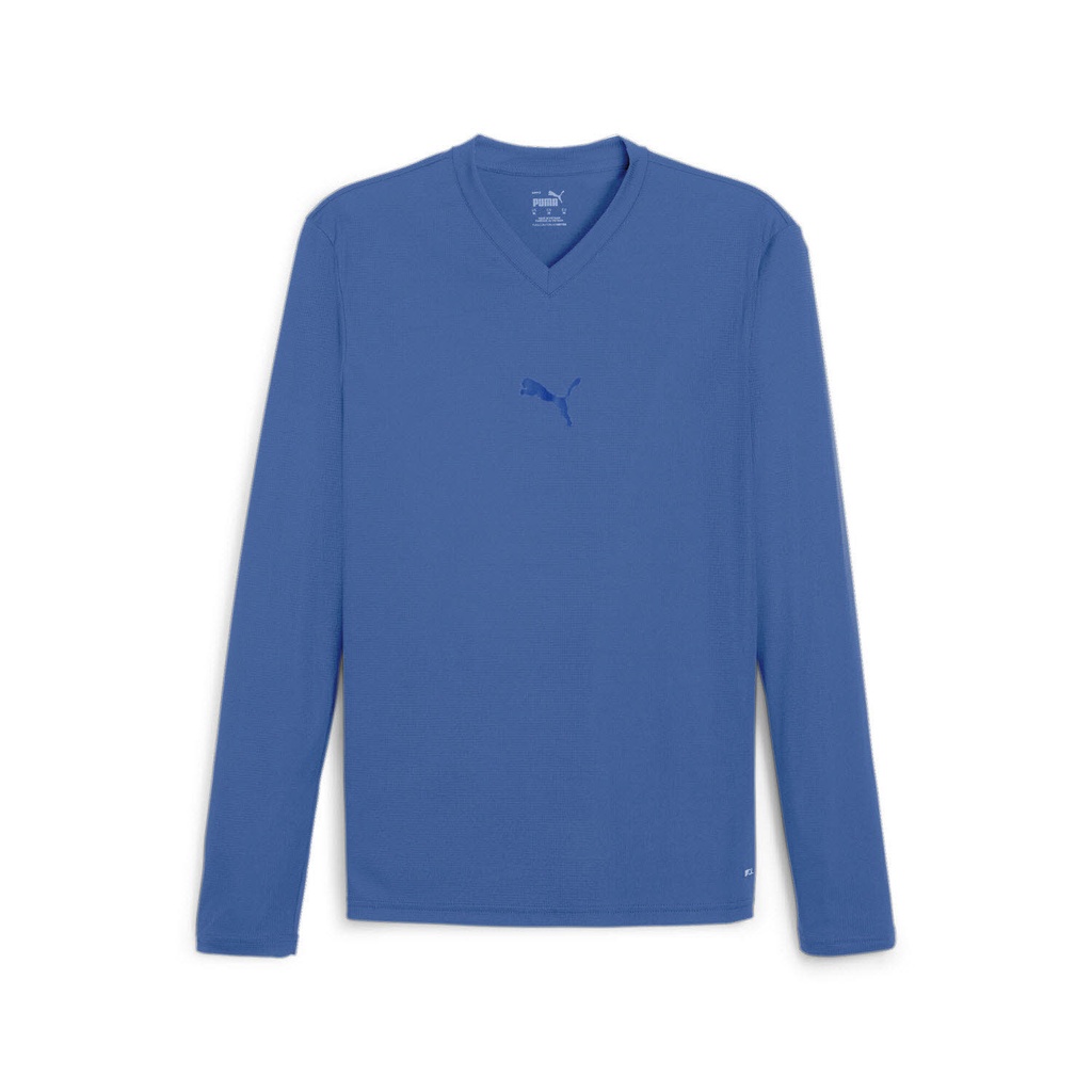 Puma teamGOAL Baselayer langarm Funktionsshirt blau Kinder