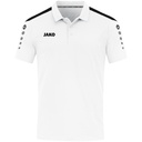 Jako Power Polo-Shirt weiß-schwarz