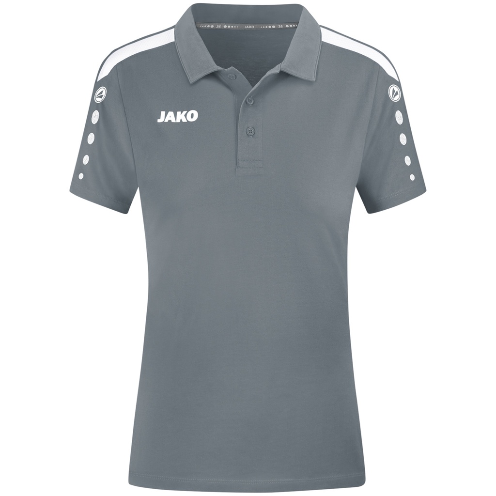 Jako Power Polo-Shirt grau Damen