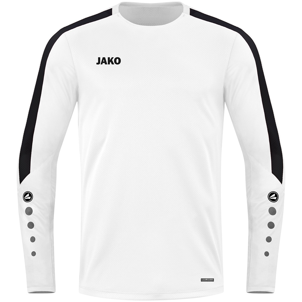 Jako Power Sweatshirt weiß-schwarz Kinder