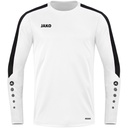 Jako Power Sweatshirt weiß-schwarz Kinder