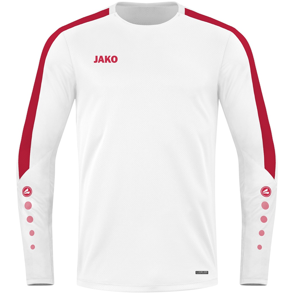 Jako Power Sweatshirt weiß-rot Kinder