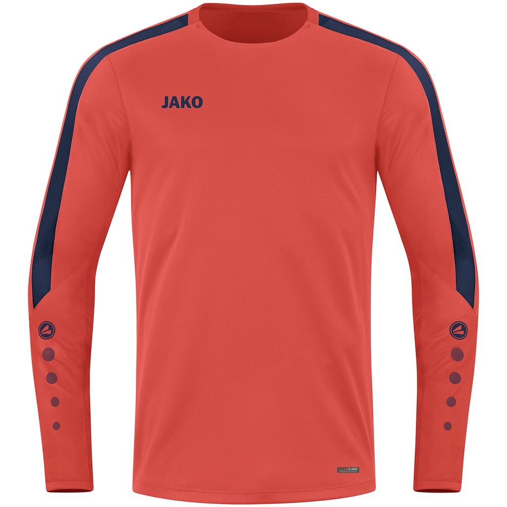 Jako Power Sweatshirt orangerot Kinder