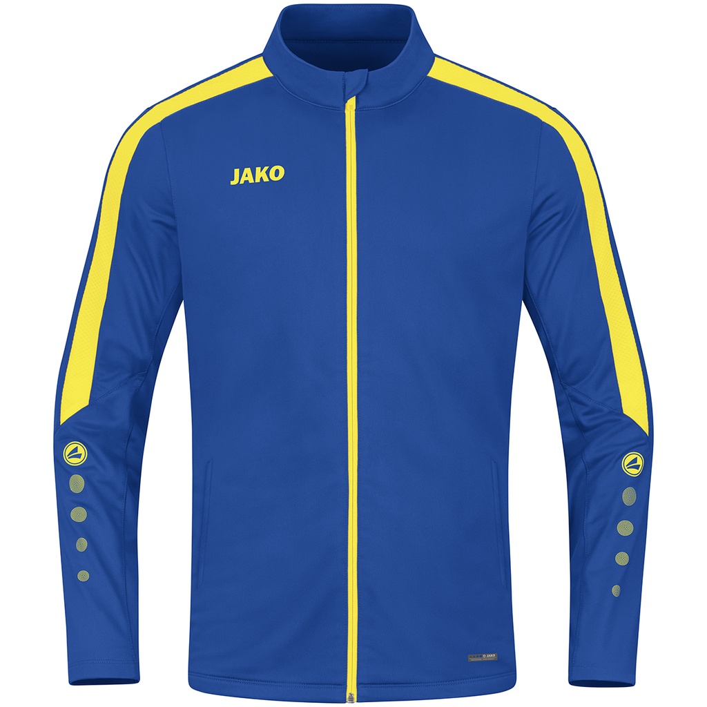 Jako Power Polyesterjacke blau-gelb