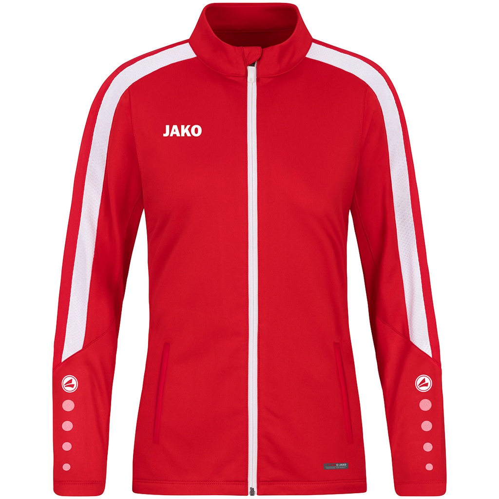 Jako Power Polyesterjacke rot Damen