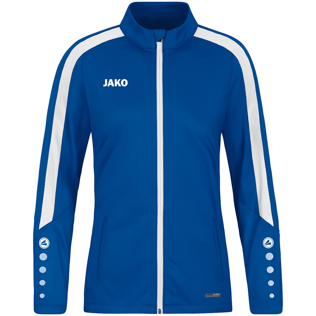 Jako Power Polyesterjacke blau Damen