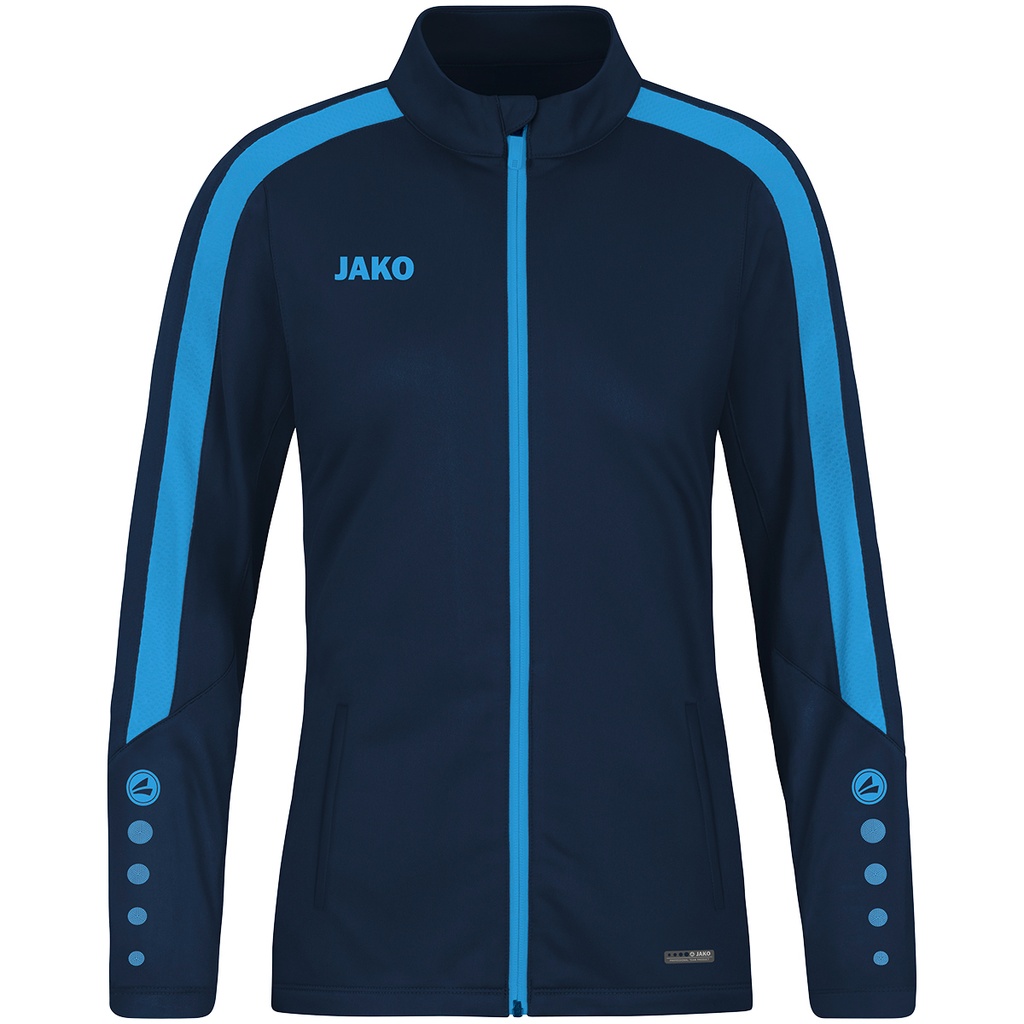 Jako Power Polyesterjacke dunkelblau-hellblau Damen