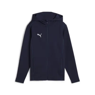 Puma teamFINAL Kapuzenjacke dunkelblau Kinder