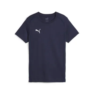 Puma teamFINAL Casuals T-Shirt dunkelblau Kinder