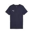 Puma teamFINAL Casuals T-Shirt dunkelblau Kinder