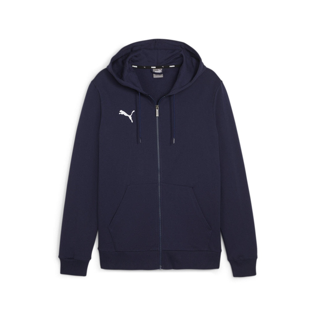 Puma teamGOAL Casuals Kapuzenjacke dunkelblau 