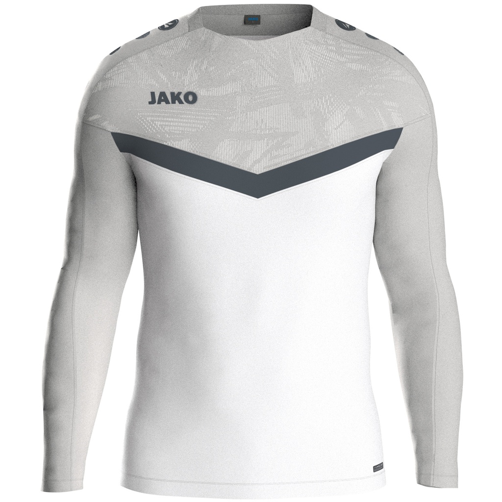 Jako Iconic Sweat weiß-grau Kinder