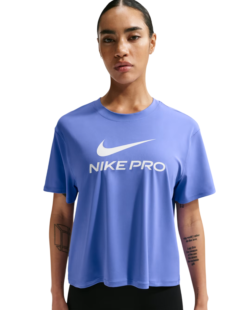Nike Pro Loose T-Shirt blau Damen 