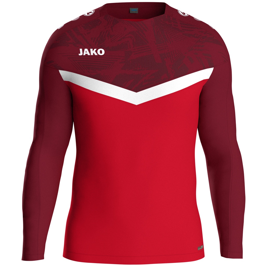 Jako Iconic Sweat rot-weinrot