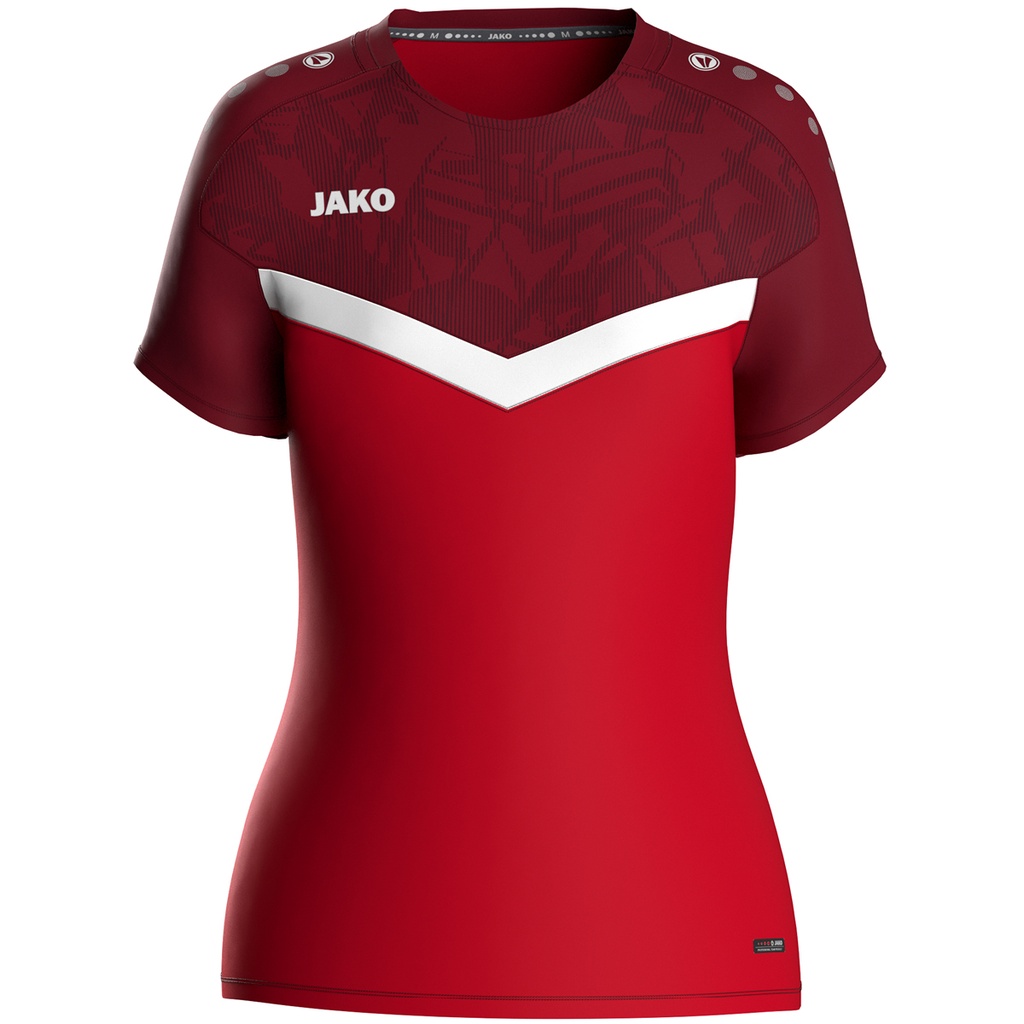 Jako Iconic T-Shirt rot-weinrot Damen