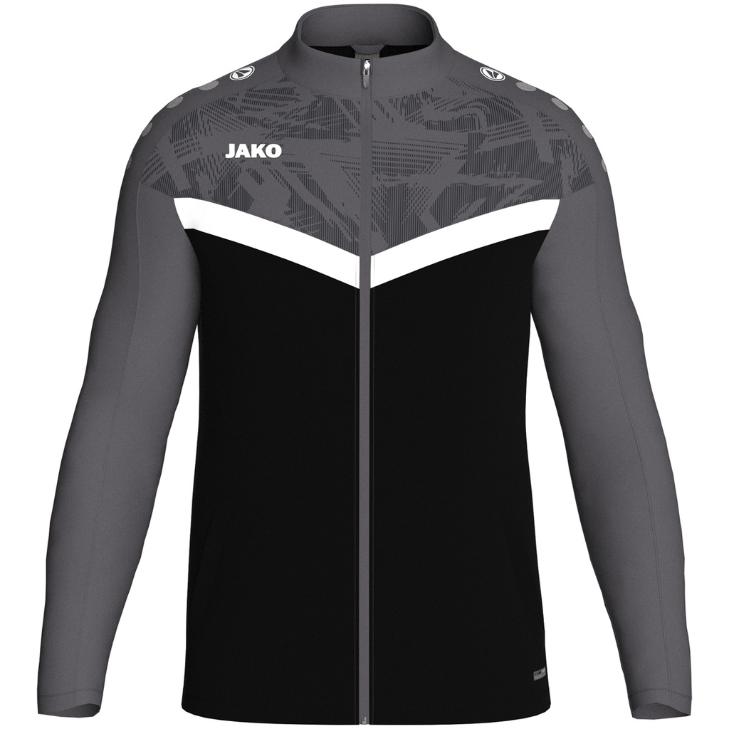 Jako Iconic Polyesterjacke schwarz-anthrazit Kinder