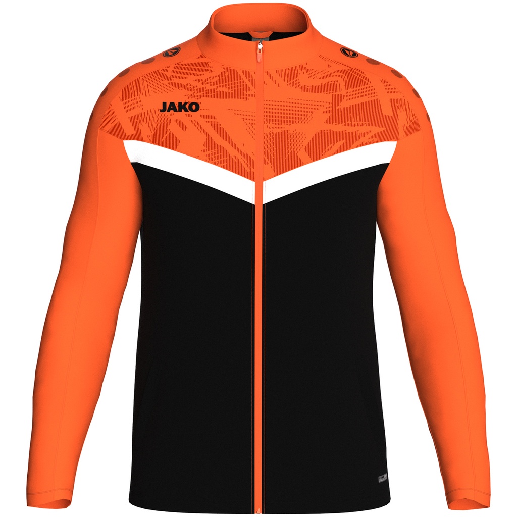 Jako Iconic Polyesterjacke schwarz-neonorange