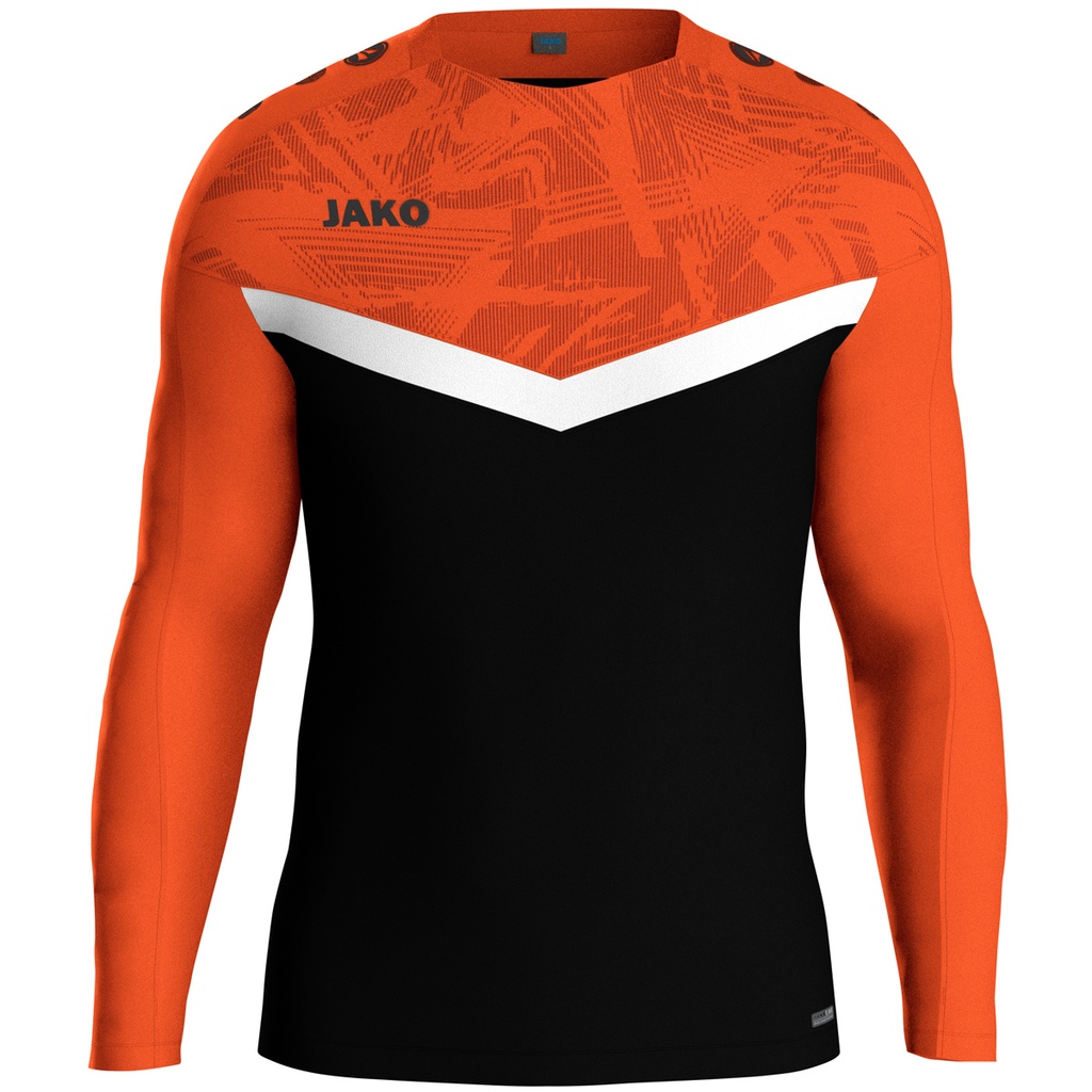 Jako Iconic Sweat schwarz-neonorange Kinder