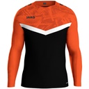 Jako Iconic Sweat schwarz-neonorange Kinder