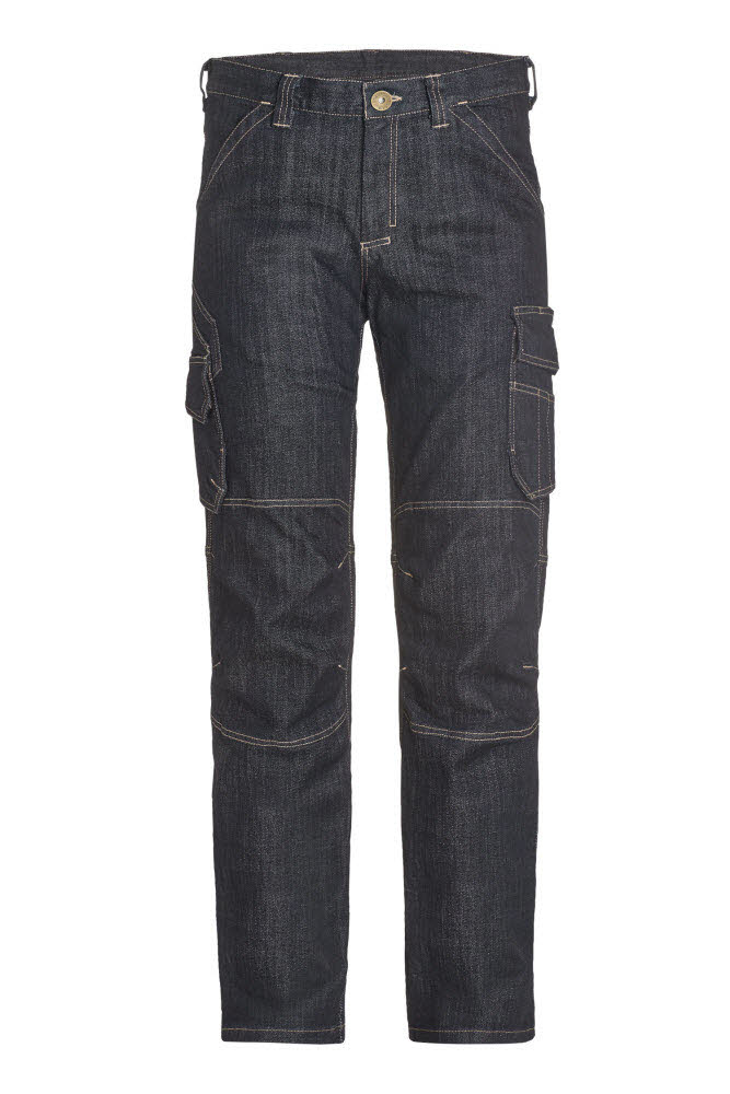 FHB WILHELM Arbeitsjeans elastisch schwarz-blau