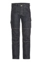 FHB WILHELM Arbeitsjeans elastisch schwarz-blau